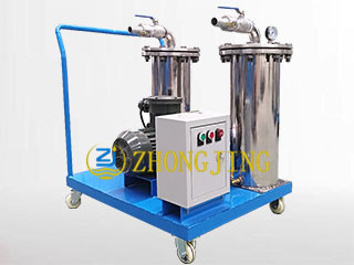 Stainless steel filter refueling trolley