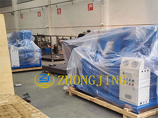 TYA100(6000L) lubricating oil vacuum oil purifier packed and shipped